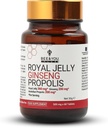 Bee and You Royal Jelly with Ginseng Tablet, Propolis Extract, 60ct, 100% Natural Superfood, Ultra Pure, Immune Support Supplement, Antiossidanti, Keto, Paleo, Senza glutine
