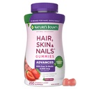 Soluzioni ottimali della natura Capelli, Pelle e Unghie Gummie della pectina, 2x Biotin Per Serving, No Stick Gummy, Formula Vegetariana, Sapore di fragole, 200 ct, 100 Total Servings