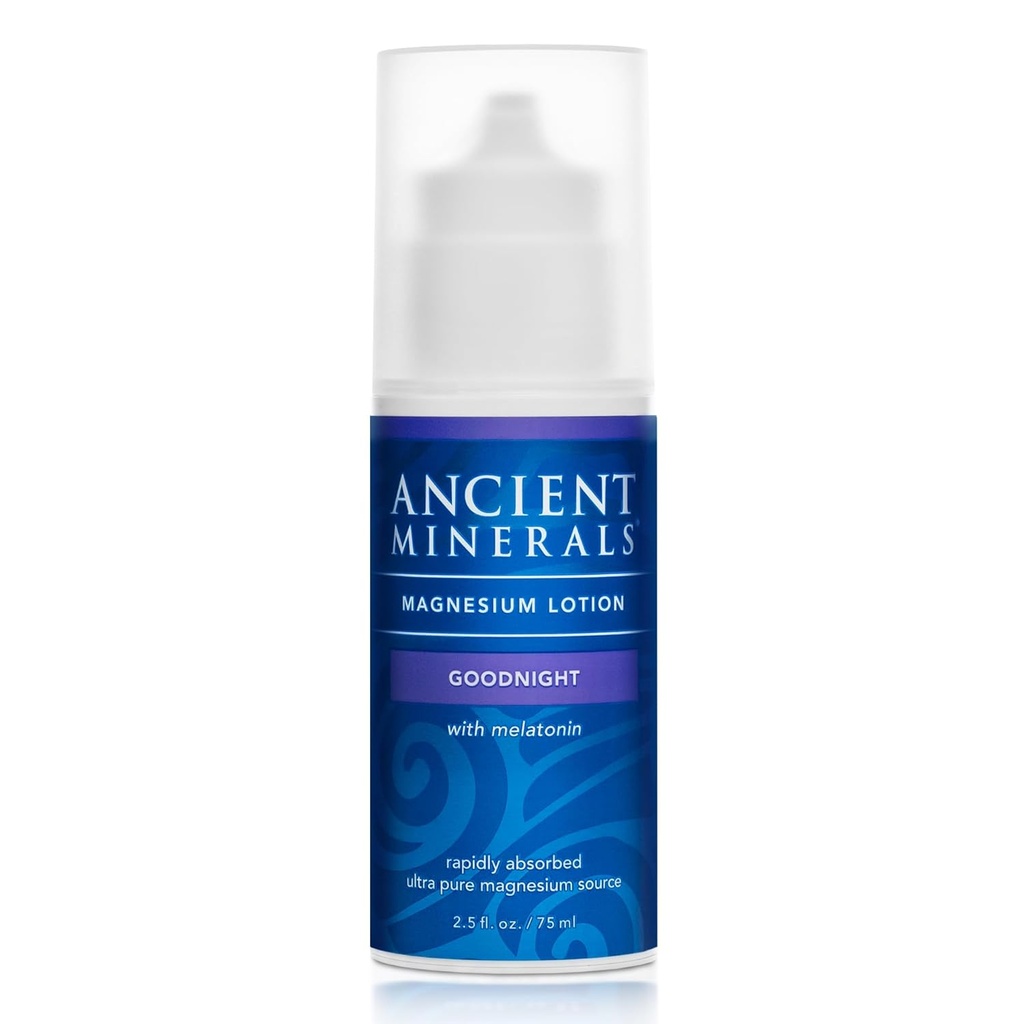Crema notturna di buona notte contiene melatonina con cloruro di magnesio e OptiMSM una lozione idratante d'attualità notturna (2.5oz)