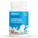 Compresse masticabili per il sollievo dall'intolleranza al lattosio | Previene il gas, Bloating & Diarrhea | Supplemento digestivo rapido della latteria (120 compresse, zecca)