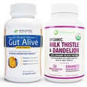 All-Natural Liver and Gut Support | Organic Milk Thistle, Organic Dandelion Root & Organic Black Pepper | Ginger, Artichoke Leaf Extract, Deglicerized Licorice Root & Patent Zinc Carnosine