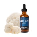 Mane Mushroom Tincture (2 oz) | 100% Fruiting Body Extract | for Focus, Memory, Brain Support | Certified Organic, Vegan, Non-GMO | Adaptogenic, Nootropic | Made in USA