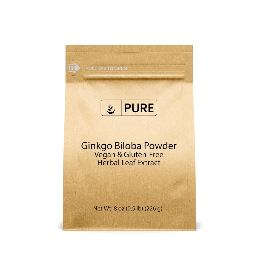 Ingredienti originali puro Ginkgo Biloba Polvere (8 oz) Sempre puro, Nessun Filler o Additivi, Lab verificato