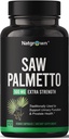 Palmetto segato per gli uomini 500mg – Integratore per la salute della prostata con Blocker DHT per la perdita dei capelli & flusso urinario – 120 capsule vegane – Non OGM, senza glutine