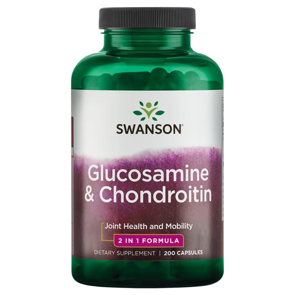 Swanson Glucosamine & Chondroitin Combo 500/250 Milligrammi 200 capsule