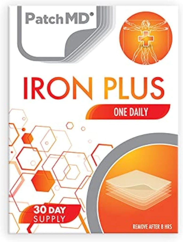 PatchMD – Iron Plus Topical Patches - 30 giorni di alimentazione