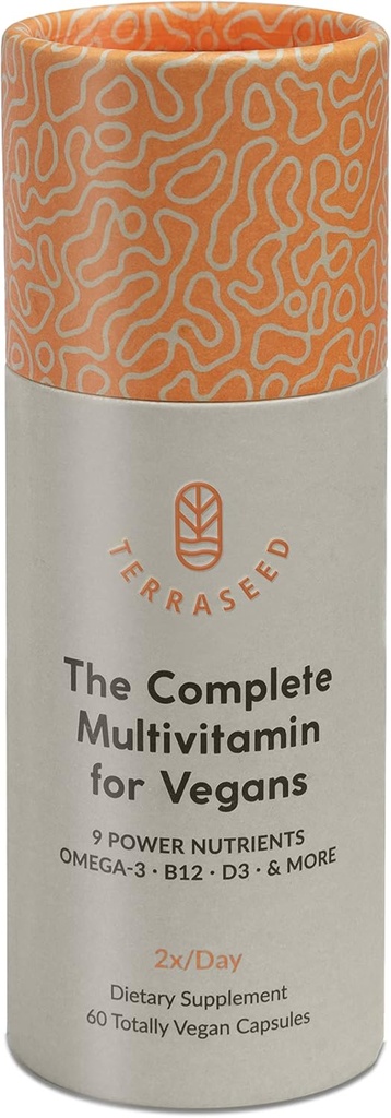 Multivitamina vegana completa con ferro, Omega 3, vitamina D3, Folate, Zinco, Vitamina B12, & More - 100% Vitamine Vegane Sostenibili - Non OGM, Gluten Free, Made in the USA (30 giorni di alimentazione)
