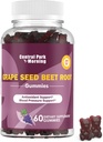 Gummie di energia della barbabietola di zucchero di semi d'uva, ossido nitrico e supporto della pressione sanguigna, estratto di semi d'uva & Gummie di radice di barbabietola non OGM, aroma di uva