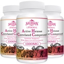1500mg Liposomal Active Hexose Correlated Supplement,360 Soft Gel Beta-Glucani con Estratto di funghi naturale, Sistema immunitario, Funzione del fegato, Mantenere T-Cell & Killer Cell Activity