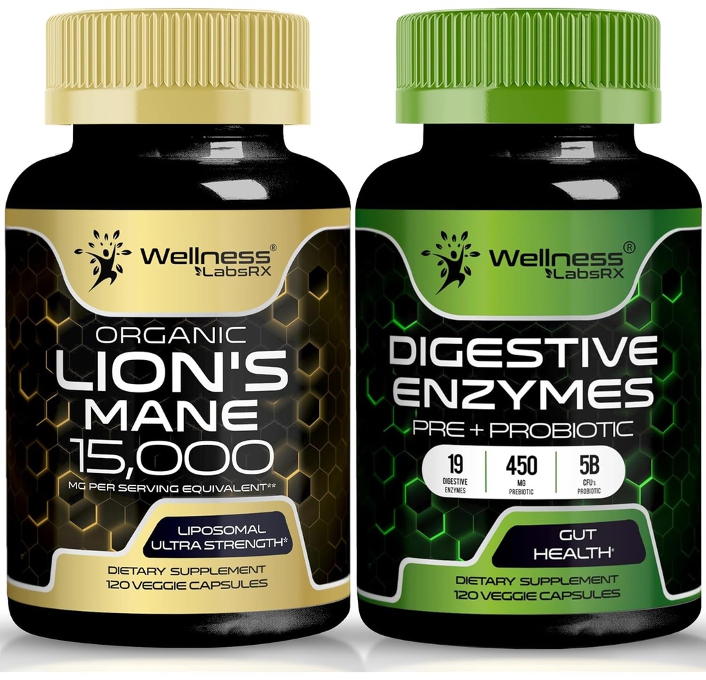 BENESSERE LABSRX Lions Capsule Mane | Capsule Enzimi Digestivi