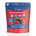 FundAminos EAA + BCAA Amino Acid Powder | Organic, Vegan, Plant-Based | Aminoacidi essenziali completi per la nutrizione di tutti i giorni | Ottimizzato utilizzo delle proteine | Risparmio di Superfruits Blend - 60 Servings