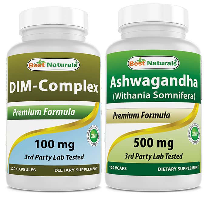 I migliori naturali DIM Supplemento 100 mg & Ashwagandha Extract 500 Mg