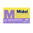 Midol Long Lasting Relief 20ct: Midol Long Lasting Relief, Menstrual Symptom Reliever & Fever Riduttore, Caplets with Acetaminophen for Menstrual Pain Relief - 20 Conte (Packaging May Vary)