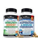 BioSchwartz Respiratory & Immune Lung Support Supplemento con Quercetin (1 Mese di Alimentazione) Plus 17 in 1 Integratore di Supporto Immune con Antiossidanti (1 Mese di Alimentazione)