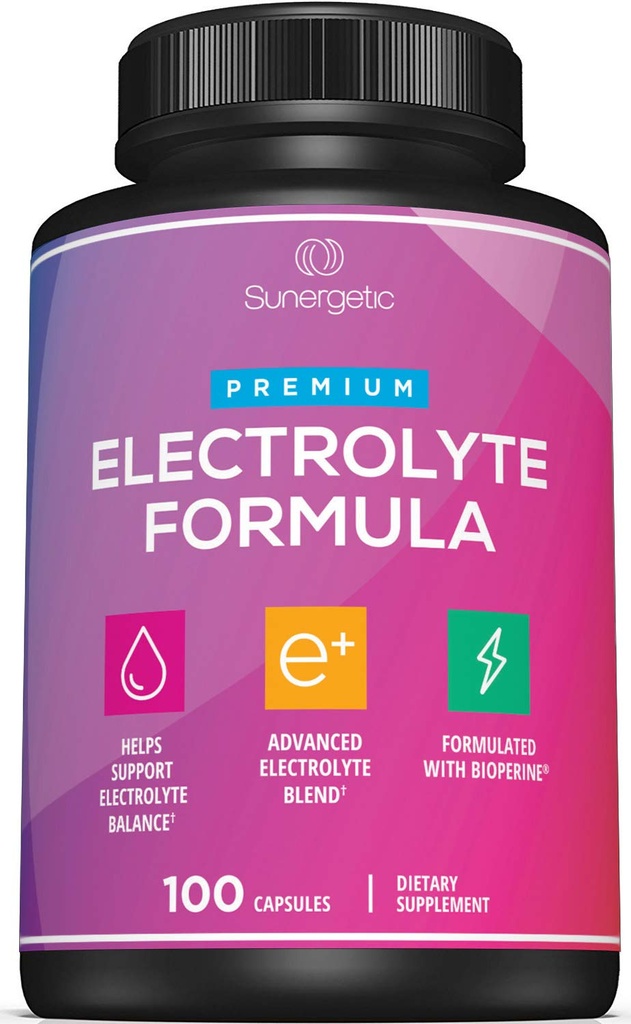 Capsule Electrolyte Premium – Supporto per Keto, Carb Basso, Riidratazione & Recupero - Compresse di ricambio per elettrolita – Include Sale Electrolyte, Magnesio, Sodio, Potassium – 100 Capsule