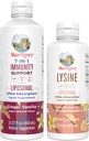 MaryRuth Organics Lysine Liposomal (Snickerdoodle) & Immunity (Ginger Vanilla) | Clean Label Project Verified® | Vitamine per il supporto immunitario & Beauty | Vegan, Non OGM, Gluten Free