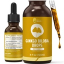 Integratori liquidi di Ginkgo Biloba Estratto di Ginkgo Biloba, Supporto per il cervello e il fuoco, Assorbimento del 98%, Vegan, Non OGM, Alcol & Gluten Free - 4 Fl Oz
