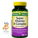 Carbonato di calcio complesso della vitamina B della valle di primavera, acido ascorbico 100 compresse Bundle con 45 diabeti di Lual decodificato