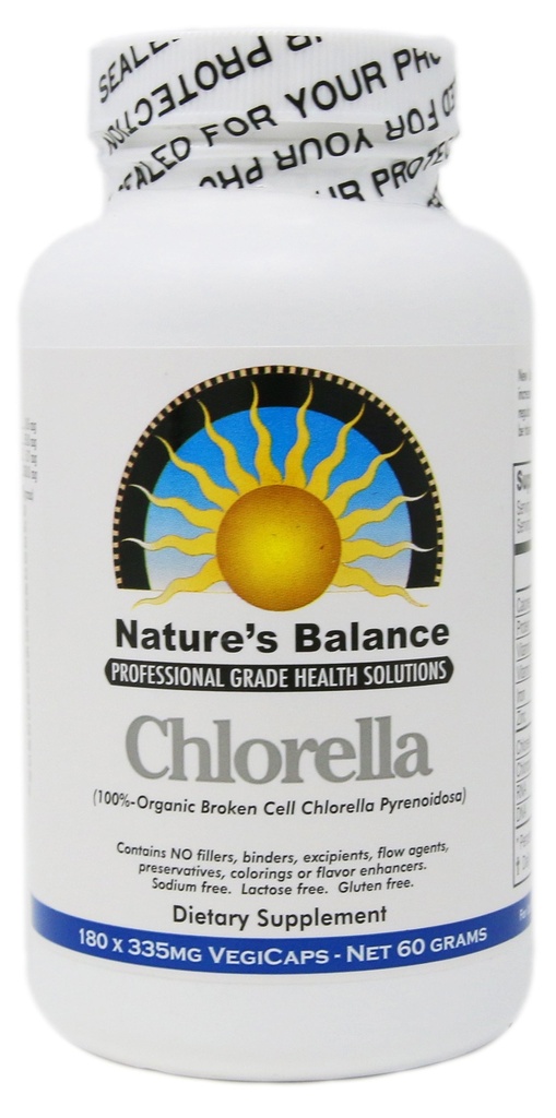 100% Pure Premium Grade Chlorella Pyrenoidosa by Nature's Balance - 180 capsule