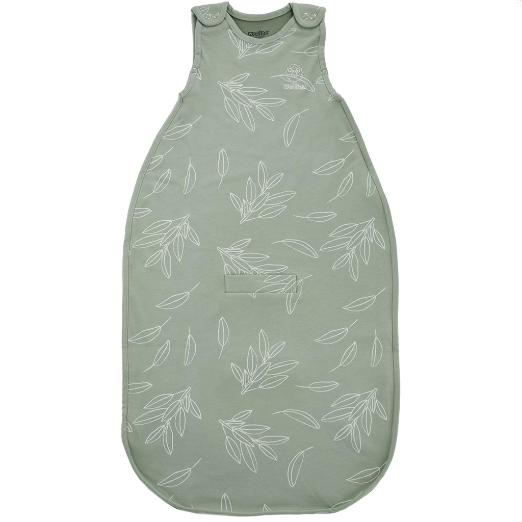 Woolino Merino Wool Ultimate Baby Sleep Sack - 4 anni Baby Wearable Blanket - Due-Way Zipper regolabile Sleeping Bag per bambini e bambini - Universal Size (2-24 mesi) - Sage