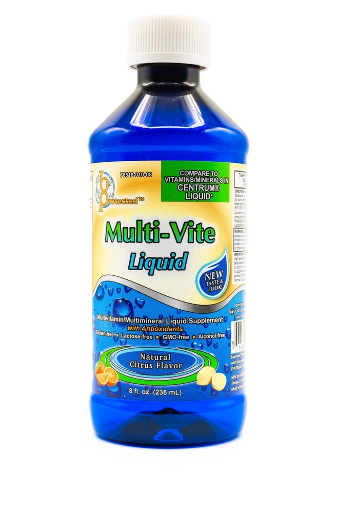 Multi-Vite Liquido Alcol Free 8 fl Ounce (236 ml) Liquido