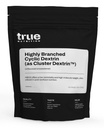 True Nutrition - Dextrin Ciclico altamente ramificato - Polvere di carboidrati per l'energia intra-allenamento prolungata, recupero muscolare post-allenamento migliorato - Vegan e non-GMO - non aromaed 2lb.