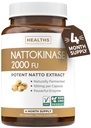 Sanità Harmony Nattokinase 2000 FU (non OGM) Potente Nattokinase Supplemento Fatto da Soia naturalmente Fermented - (4 mesi di alimentazione) 120 Vegan Natto Capsule
