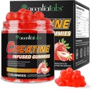 Creatina Monahydrate Gummies per la crescita del muscolo delle donne degli uomini, senza zucchero - migliorare la resistenza e le prestazioni, Bulk Supplements Creatina - Pre Workout Gummies- 120pcs