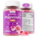 Magnesio senza zucchero Gummies 400mg | Magnesio complesso 5-in-1: Glycinate, Citrato, Malate, Cloruro & Taurate | con Ashwagandha, Vitamina D3 & Zinc | Calm, Mood & Energy Support | Vegan, 2-Pack