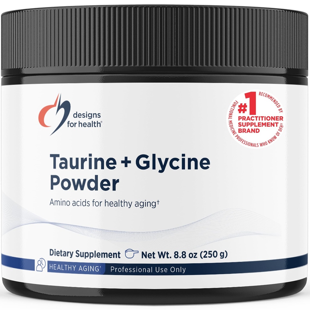 Progetti per la salute Taurina + Polvere di glicina - Aminoacidi per l'invecchiamento sano - Supporta la salute cellulare, metabolica e del cuore - Polvere non aromatizzata di aminoacidi OGM (250 g)