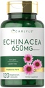 Carlyle Echinacea | 650mg | 120 capsule | Vegetariano, Non OGM & Gluten Supplemento gratuito