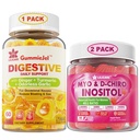 Bundle: Ginger Chews Supplemento Gummies & Inositol Gummies Ideale 40:1 Ratio Myo & D-Chiro Inositol