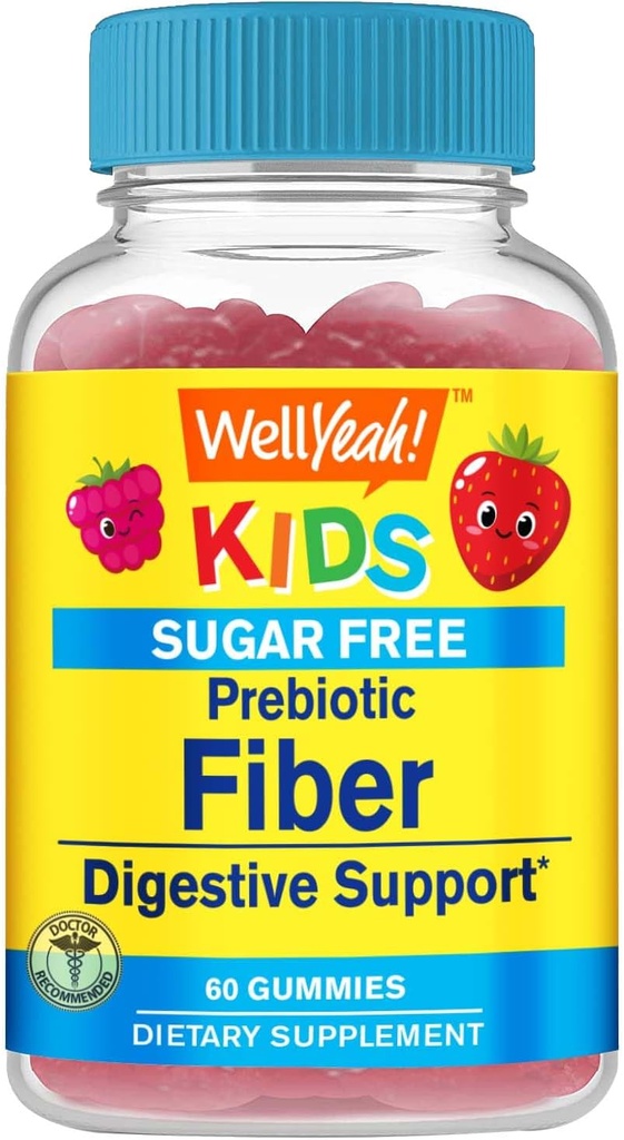 BeneSì Zucchero senza fibre gommoni per bambini (4g)| Fornitura digestiva | Supplemento fibra prebiotica | 60 Conte