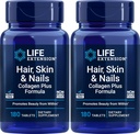 Vita Estensione Capelli, Pelle & Nails Collagen Plus Formula, 180 compresse (Pack of 2)