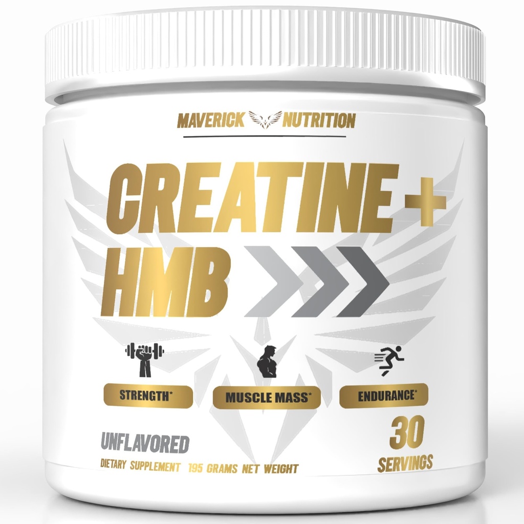 Creatina HMB - Polvere di creatina per gli uomini - Polvere di creatina - Supplemento di creatina - Creatina per gli uomini - HMB Creatina HMB Polvere - Creatina Monoidrato - 30 Serve - Non aromatizzato
