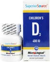 Vitamina D3 400 IU - Teeth, Integratore di supporto Bone & Immune per Bambini - Non OGM - 100 Compresse MicroLingual Dissolvable