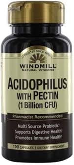 Acidofilo di mulino a vento con capsule di pectina, 100.0 Conte