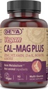 DEVA Vegan Cal MAG Plus Integratore con Calcio, Magnesio, Zinco, Boron, Vitamina C, D & K, 90 Compresse, 12-Pack