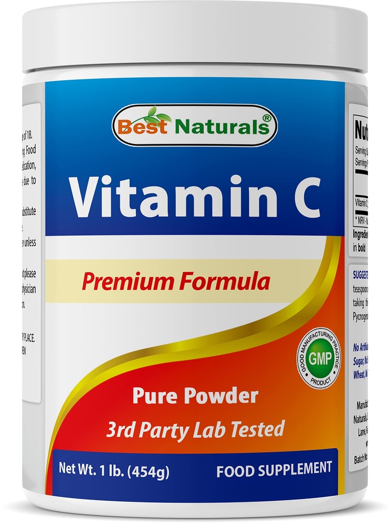 Polvere di vitamina C pura al 100% 1 lb (454 grammi) polvere (acido ascorbico anche chiamato)