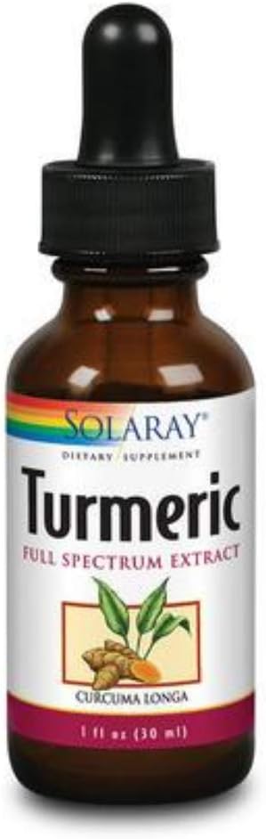 SOLARAY Garantito Potency Estratto di radice di curcuma, gocce (Btl-Glass) | 1oz