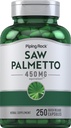 Piping Rock Saw Palmetto per gli uomini e le donne | 450 mg | 250 Capsules | Herb Extract Supplement | Serenoa Repens | Non-GMO, Gluten Free
