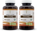 Segreti di The Tribe Thyme 2x120 Capsule, Realizzati con capsule vegetali e USDA Organic Thymus Vulgaris Toni Effect (2x120 Capsule)