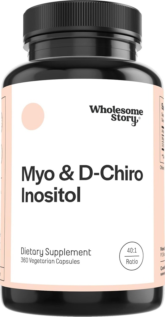 Myo-Inositol & D-Chiro Inositol Supplemento per le donne | Integratori di fertilità per l'equilibrio ormonale & Ovarian Health Support | Myoinositol | Ideal 40:1 Ratio | 90 Serve
