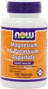 NOW Magnesio e Potassio Aspartato W/ Taurina, 120 capsule (Pack of 2)