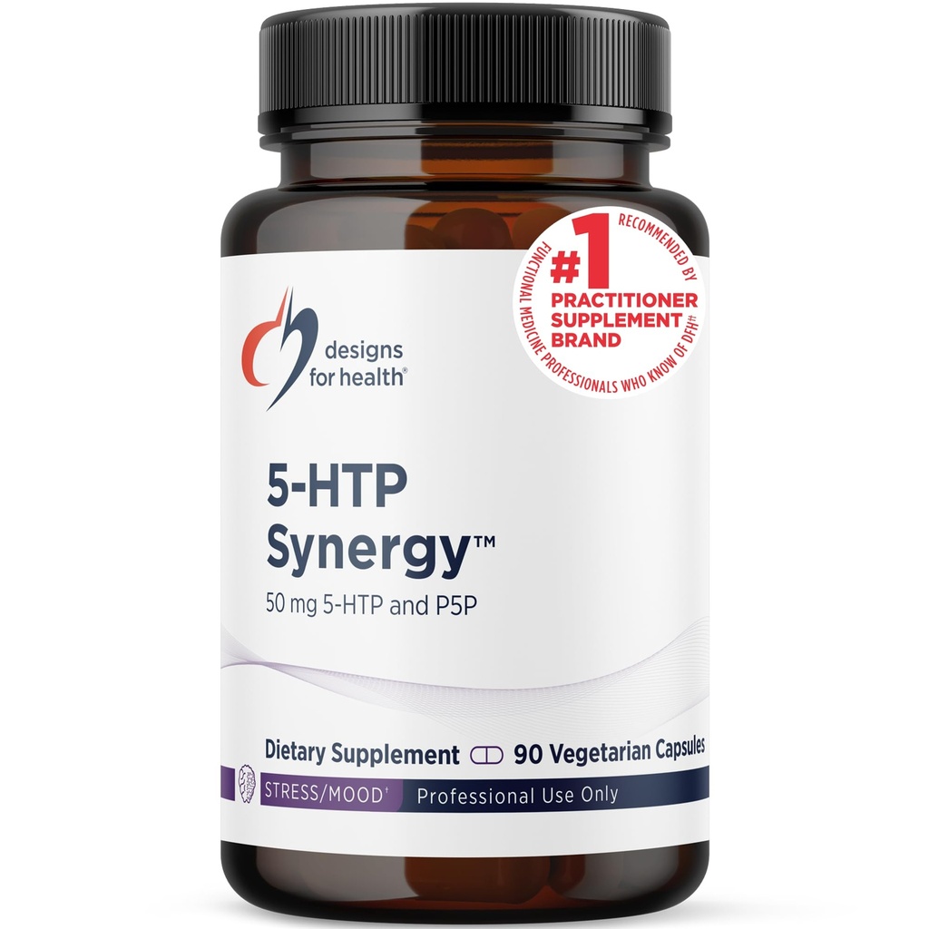 Progetti per la salute 5-HTP 50mg con vitamina B6 (P-5-P) - 5-HTP Synergy 50 mg Supplemento - Precursori della serotonina per aiutare a sostenere l'umore sano + Appetite (90 capsule)