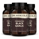 Dr. Mercola Fermented Black Garlic, 90 Serve (180 capsule), Integratore alimentare, Supporta la salute immunitaria, Non OGM
