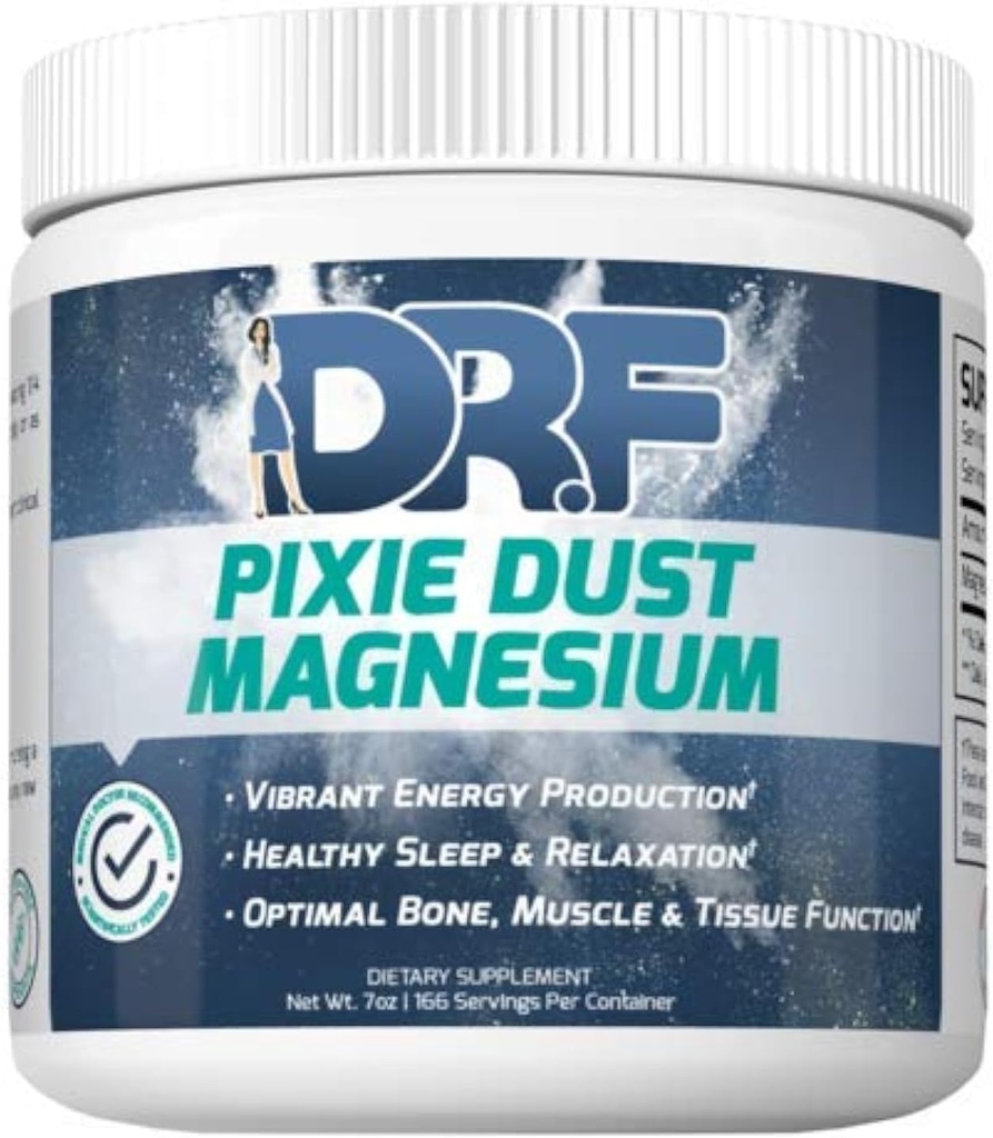Pixie Dust Magnesium del Dr. Farrah World Renown Medical Doctor | Vibrant Energy Production | Healthy Sleep & Relax | Optimal Bone, Muscle, & Tissue Function