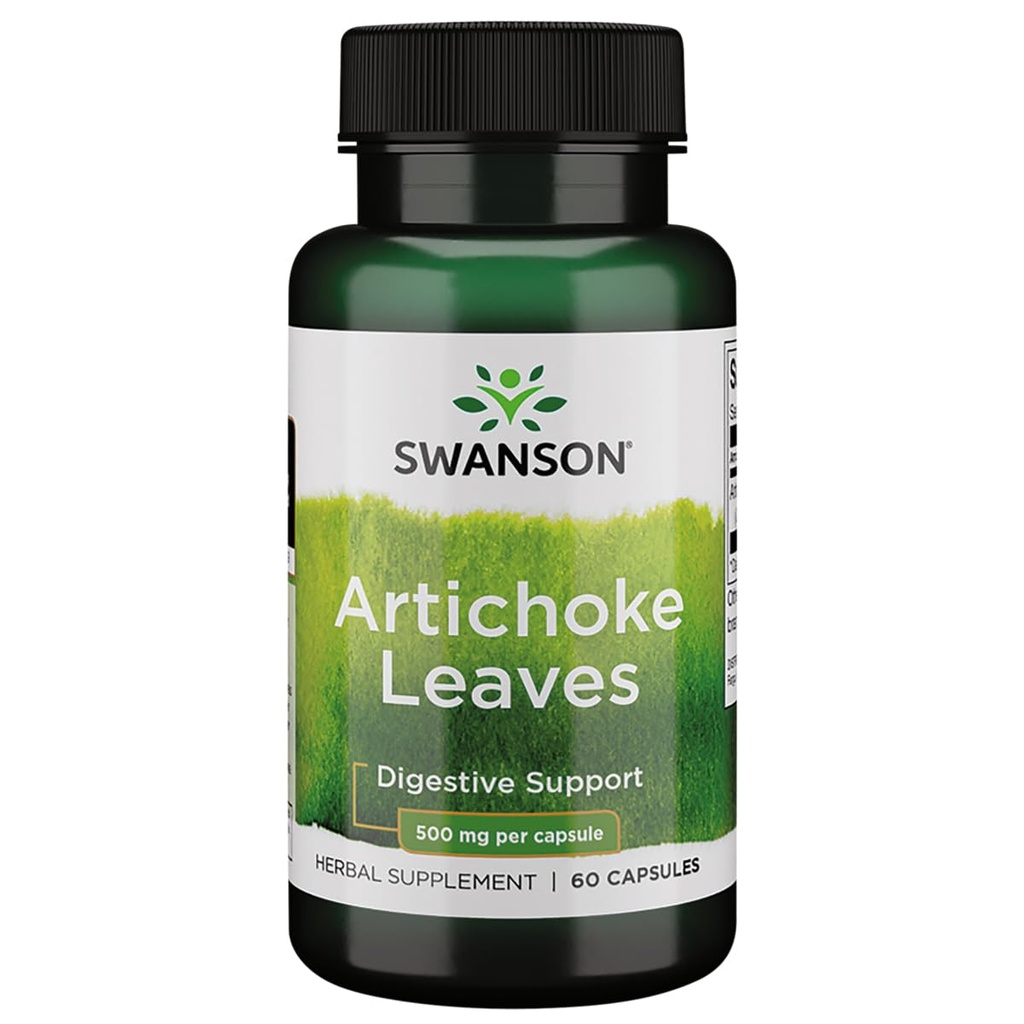 Swanson Artichoke Leaves (Cynara Scolymus) 500 Milligrammi 60 capsule
