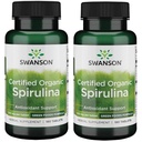 Spirulina biologica certificata Swanson 500 mg 180 Tabs (2 Confezione)