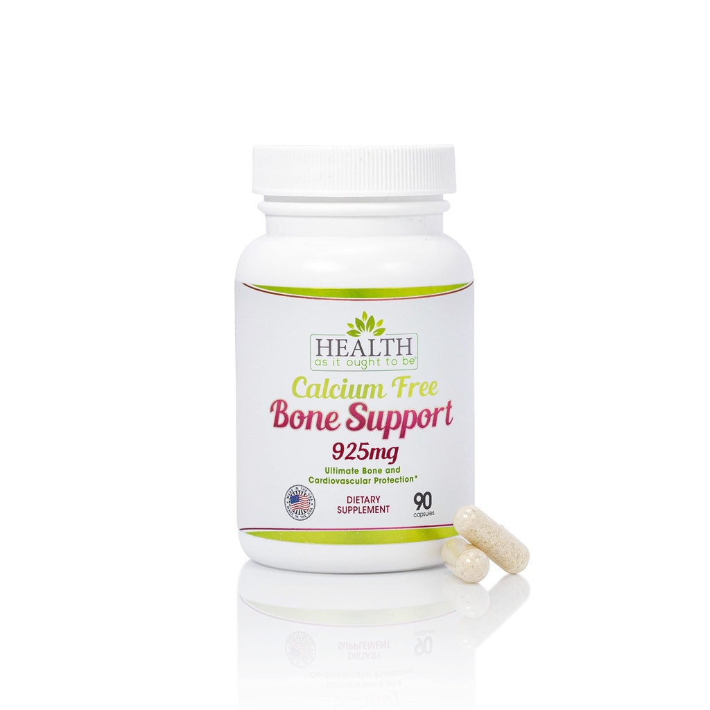 Salute come esso deve essere Calcium gratuito Bone supporto supplemento | Ultimate Bone e protezione cardiovascolare | 90 capsule
